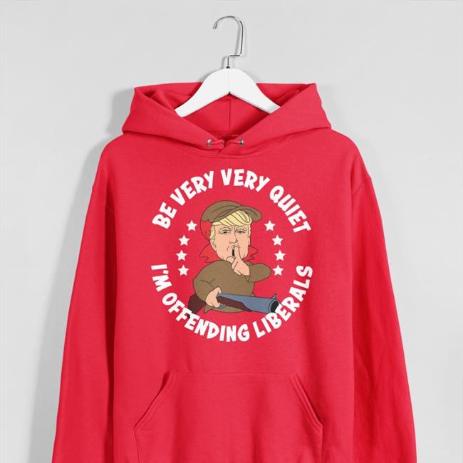 Cynthia Be Very Very Quiet I'm Offending Liberals Hoodied Sweatshirt Black