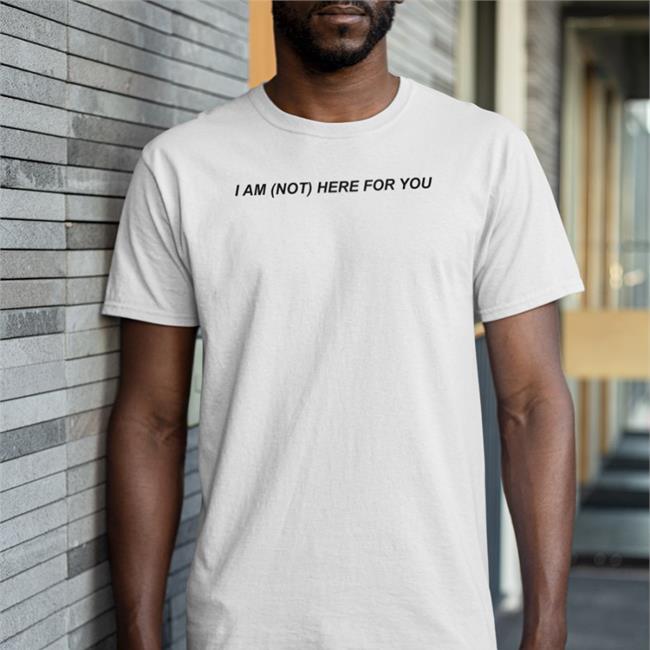 MoonIqgts I Am Not Here For You Long Sleeve Tee Shirt White