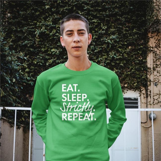 Hello Magazine Merch Eat Sleep Strictly Repeat Shirt Red