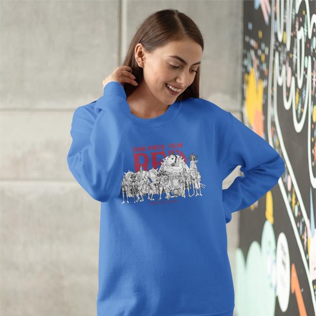 Overall One Piece Film Red I'm Gonna Be King Of The Pirates Sweatshirt White