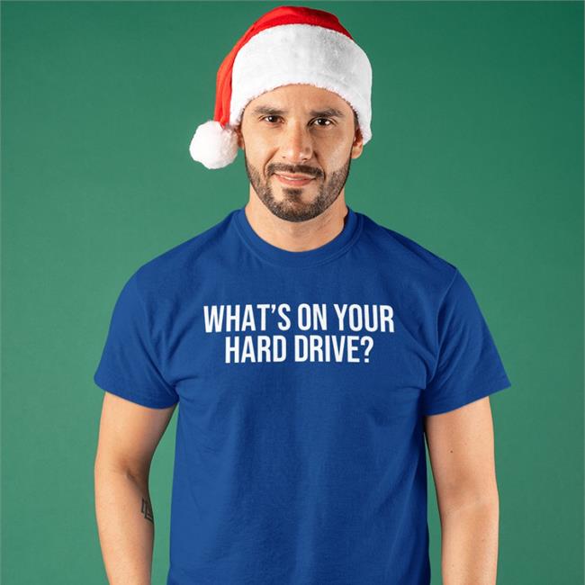 Gaysagainstgroomers Store Black What's On Your Hard Drive Shirt
