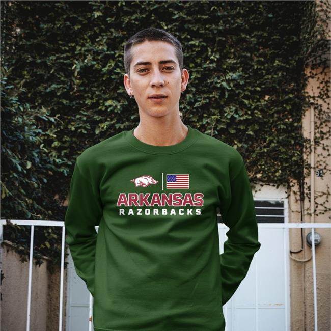 Arkansas Razorbacks Old Glory Shirt Arkansasrazorbacks Black