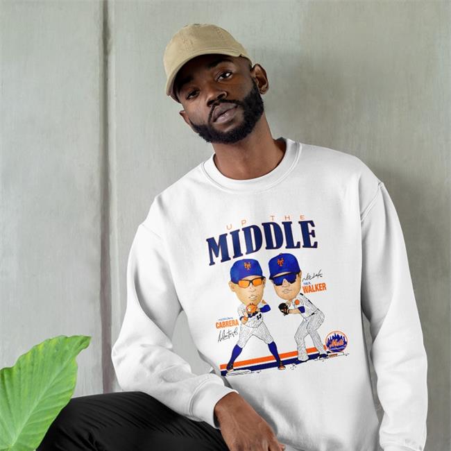 Up The Middle New York Mets M&M T Shirt