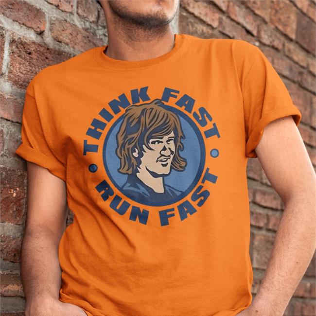 New York Giants Think Fast Run Fast Gogiants T Shirt Eli Manning