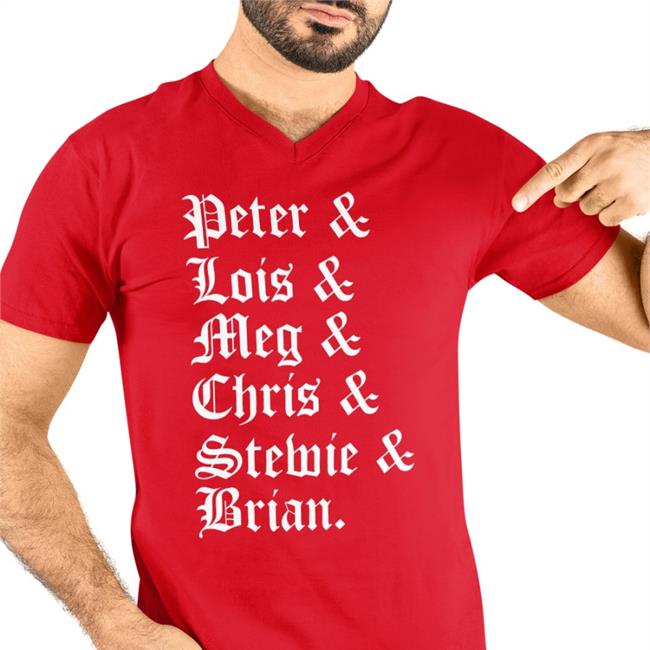 HomelessHater Peter Lois Meg Chris Stemie Brian Shirt Black