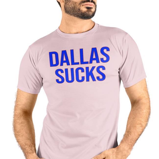 White Dallas Sucks Shirt Chuck Mcelroy