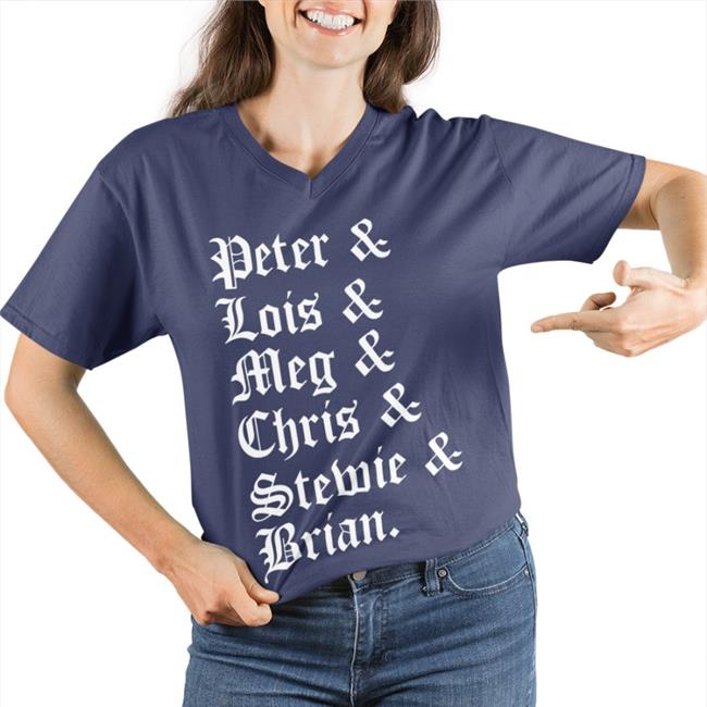 HomelessHater Peter Lois Meg Chris Stemie Brian Long Sleeve T Shirt Black