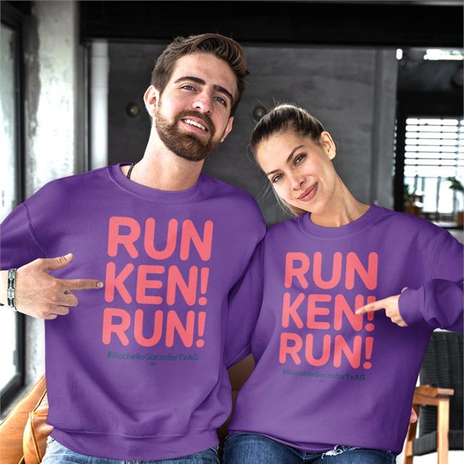Run Ken Run Shirt White Rochelle Garza For Texas Store
