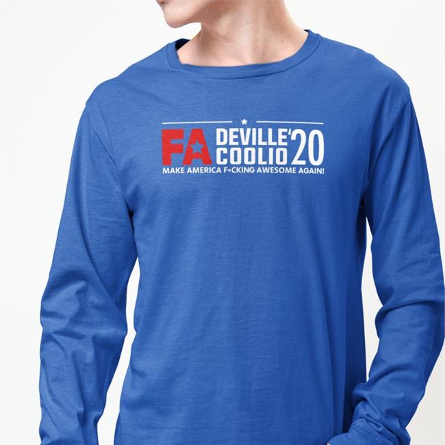 Deville And Coolio 2020 Make America Fucking Awesome Again Shirt Coolio Black