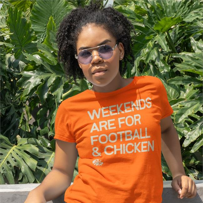 MrsHopkins96 Weekends Are For Football And Chicken Tee Shirts