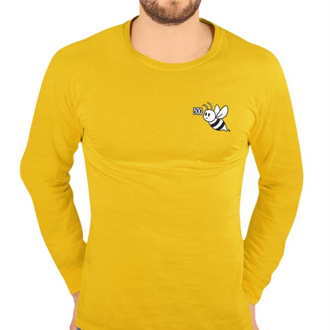 Punz Boo Bee Embroidered Glow-In-The-Dark Pullover Tee