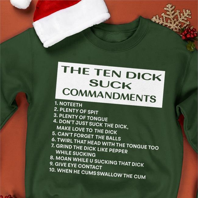 Disturbingshirt The Ten Dick Suck Commandments Shirt Shirts With Threatening Auras