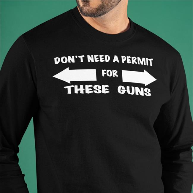 Evan Peters Wearing Don't Need A Permit For These Guns Hoodie