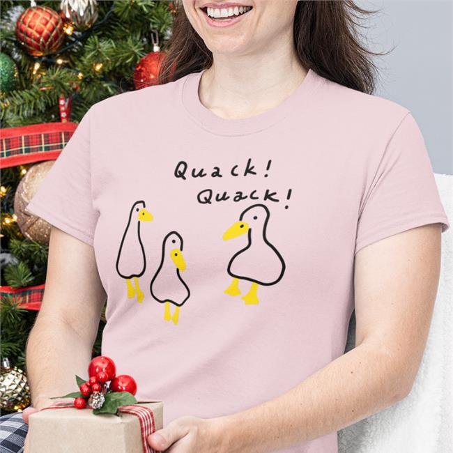 Trendictoc Quack Quack Duck Long Sleeve T Shirt White Trendictoc Store Quack Quack Duck Shirt
