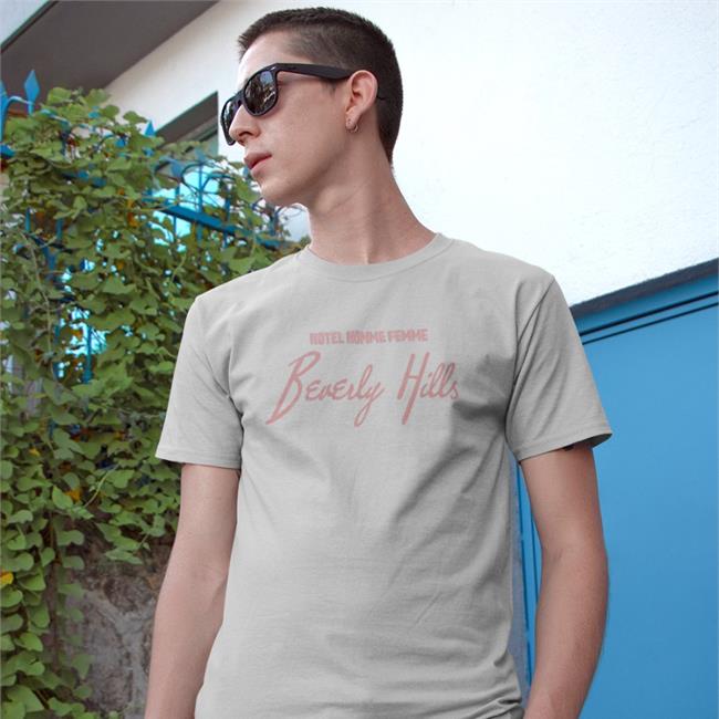 Black Rickross Hotel Homme Femme Beverly Hills Shirt