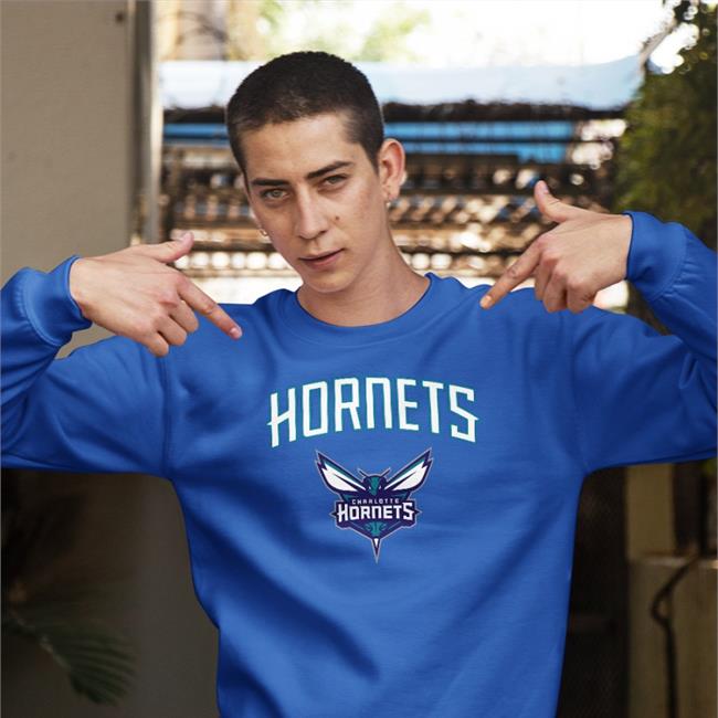 Neweracap Store Charlotte Hornets Team Logo T Shirt Navy