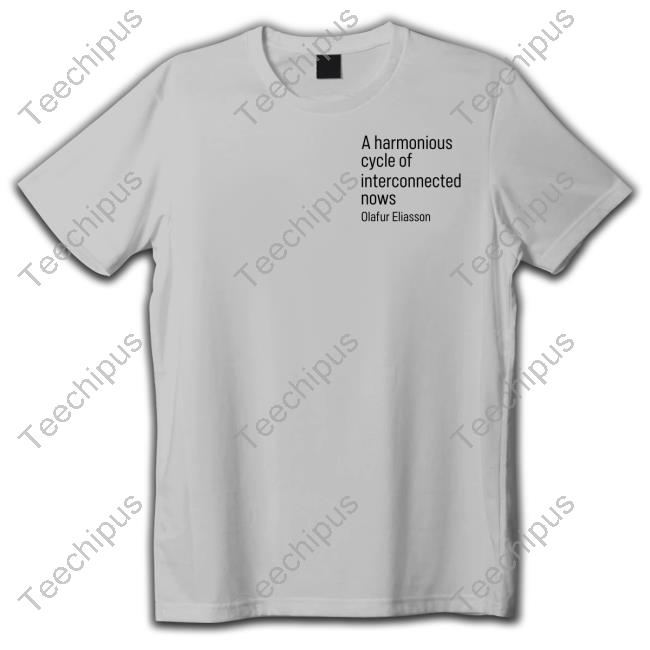 Hideo Kojima Wearing A Harmonious Cycle Of Interconnected Nows Olafur Eliasson New Shirt