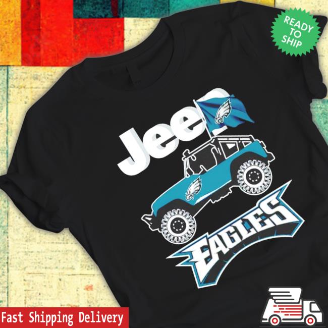 Philadelphia Eagles Jeep Logo Long Sleeve Shirt