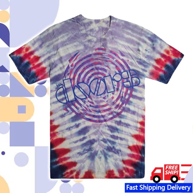 Original Vintage Kaleidoscope Tie-Dye Logo T-Shirt The Doors Shop