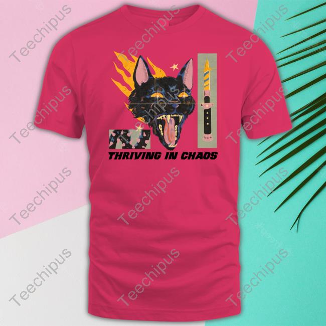 Galactixy_Illustrations Thriving In Chaos Cat Long Sleeved T-Shirt