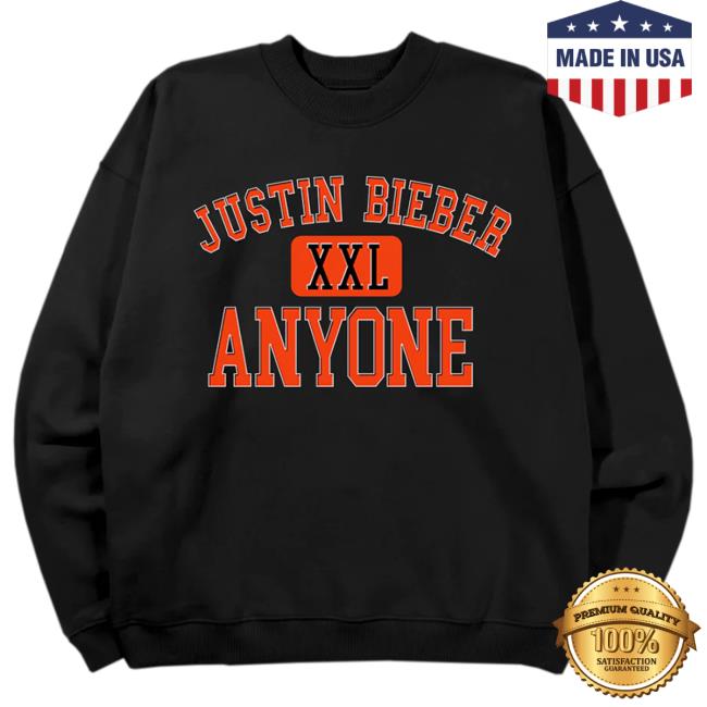 Official Justin Bieber Merch Store Shop Justin Bieber Anyone Varsity Sweaters JustinBieber Apparel Clothing