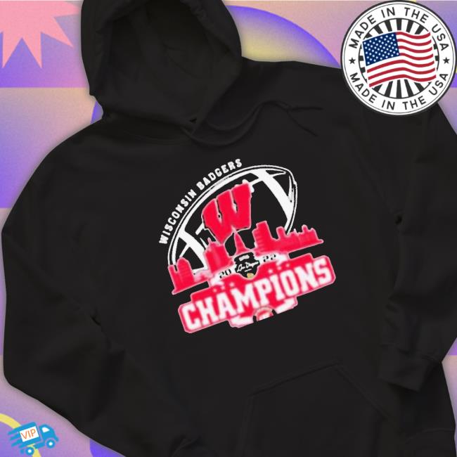 Top Champion Wisconsin Badgers Logo Las Vegas Bowl City 2022 Tee Top Champion Wisconsin Badgers Logo Las Vegas Bowl City 2022 Crewneck Sweatshirt