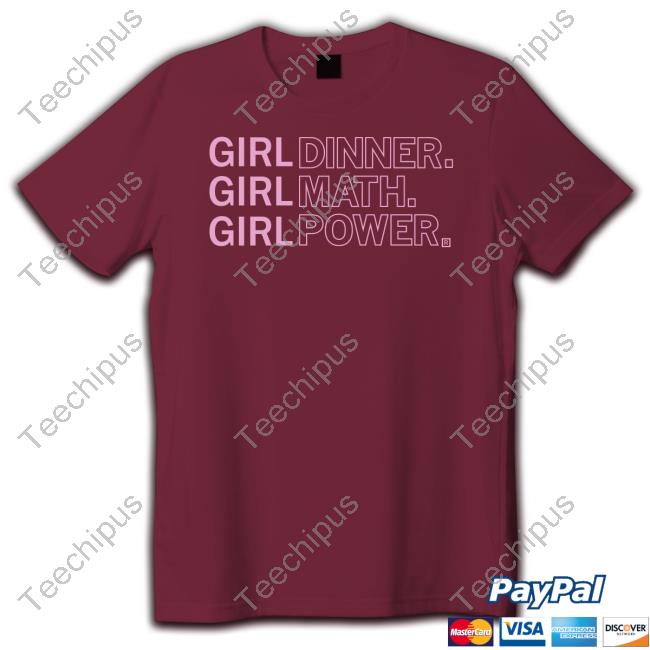 Girl Dinner Math Power Tee Official Girl Dinner Girl Math Girl Power Long Sleeve Shirt