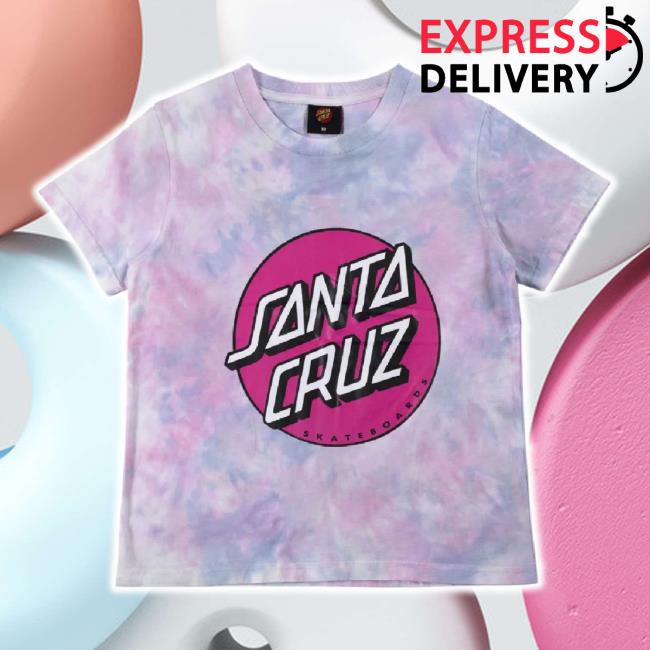 Trending Chances Merch Store Santa Cruz Girls Other Dot Front Tie Dye Shirts In Multi Tie Dye In Concrete Chances Shop