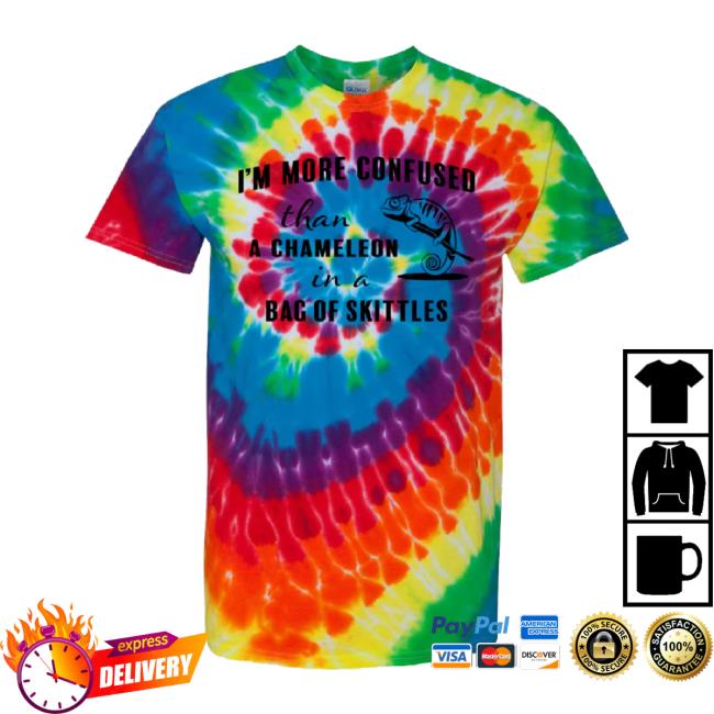 Trending Confused Chameleon - Multi-Color Spiral Tie-Dyed Tee Michelangelo Isntiticonic Shop