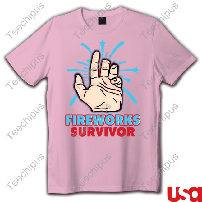 Fireworks Survivor Long Sleeve Tee Shirt