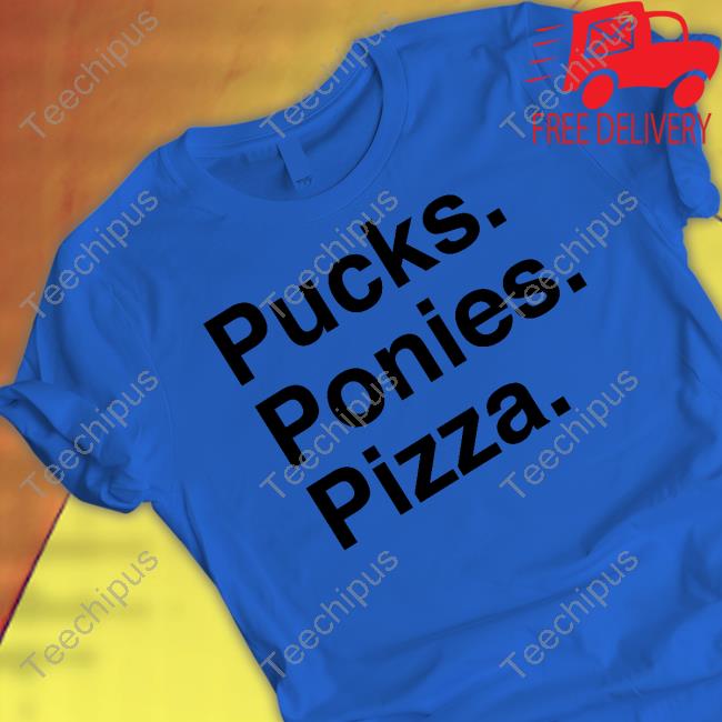 Elio Imbornone Pucks Ponies Pizza Tee