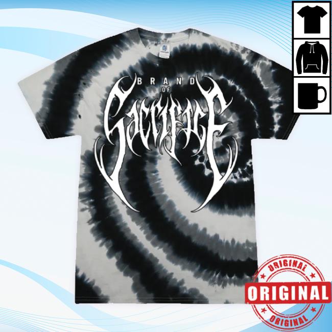 Official Brand Of Sacrifice Store Sacrifice Black Swirl Tie Dye Shirts