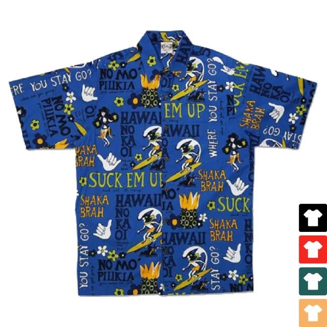 Trending Go Barefoot "Pidgin English" Men's Aloha t-shirt, hoodie, tank top, sweater and long sleeve t-shirt Blue