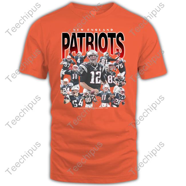 Daniel Ekuale Wearing New England Patriots Greatest Players Long Sleeve T Shirt