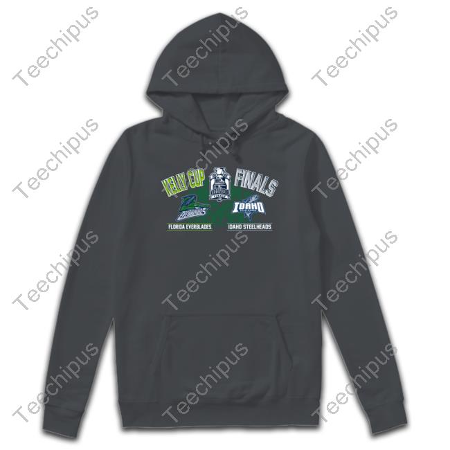 Florida Everblades Vs Idaho Steelheads 2023 Kelly Cup Finals Dueling Hooded Sweatshirt