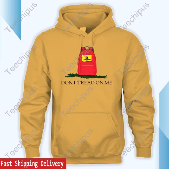 Gadsden Flag On Backpack Don’t Tread On Me Long Sleeve Tee Shirt