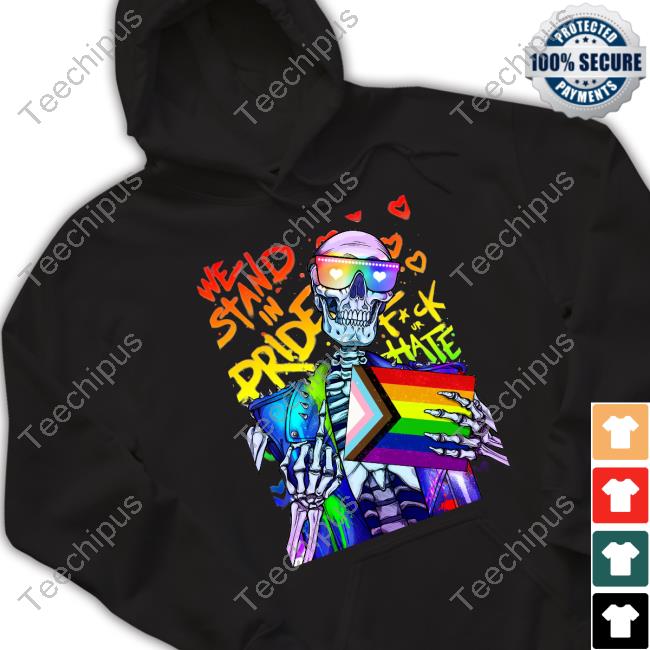 Official Gh0starcade Store We Stand In Pride Hoodie