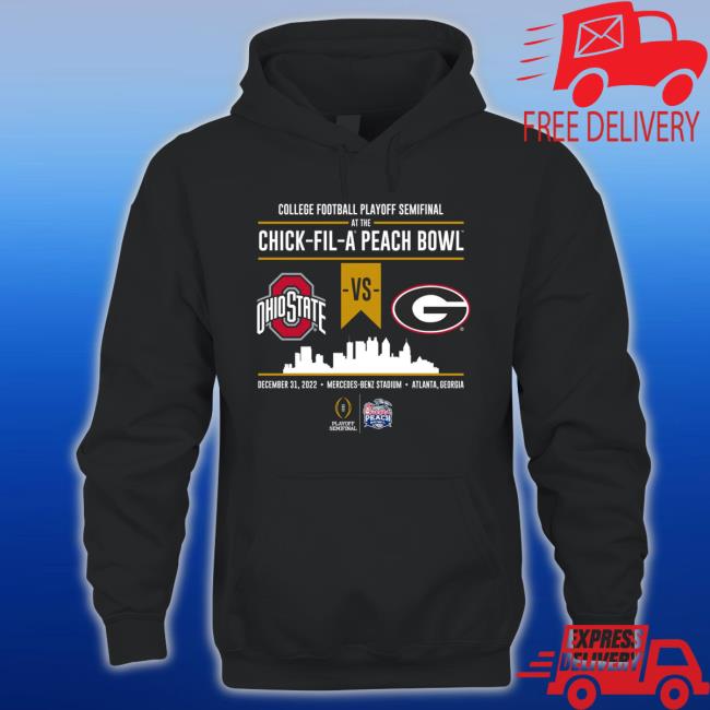 College Football Playoff Peach Bowl Head To Head Black T-Shirt
