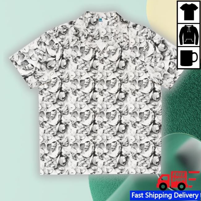 Altstop Black And White Shell Hawaiian Shirts