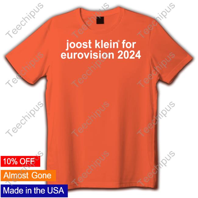 Joost Klein For Eurovision 2024 Tee Shirts