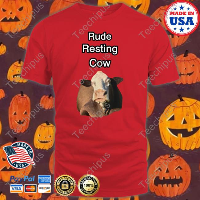 Undertimeslopper Rude Resting Cow Shirts