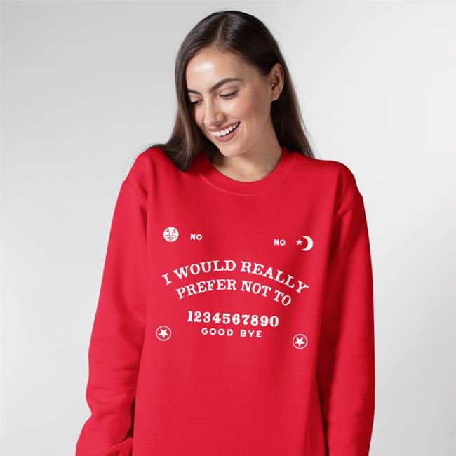 I Would Really Prefer Not To 1234567890 Goodbye Shirt Black 4-Sided Dive