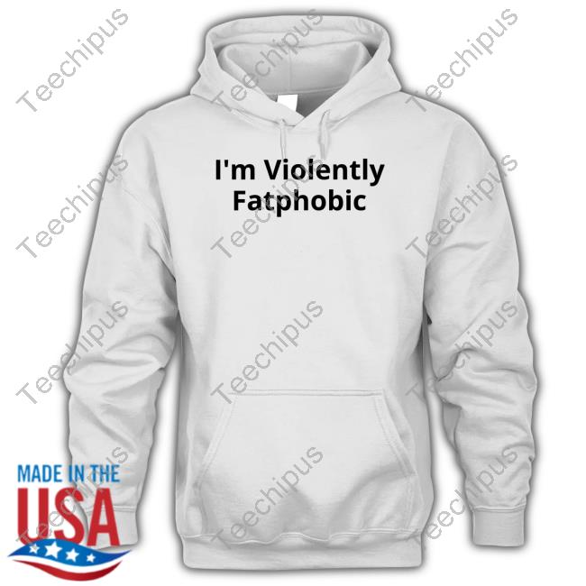 Colin Prior Wearing I'm Violently Fatphobic T Shirt