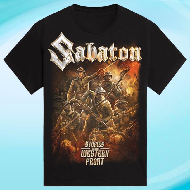 Official Sabaton Merch Store Sabaton Stories From The Western Front Tshirt Sabaton Shop