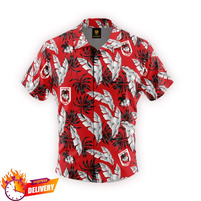 Dragons Men's Paradise Hawaiian Hooded Sweatshirt