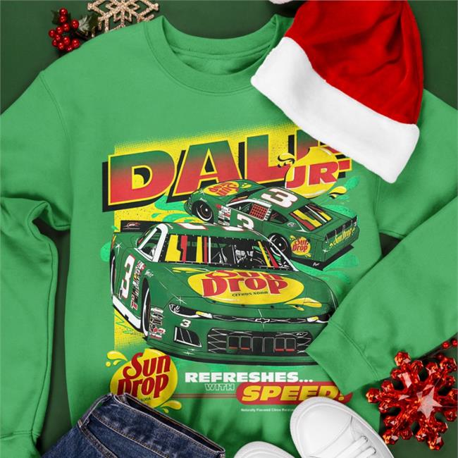 Dale Earnhardt Jr. Sun Drop Car One-Spot Sweatshirt
