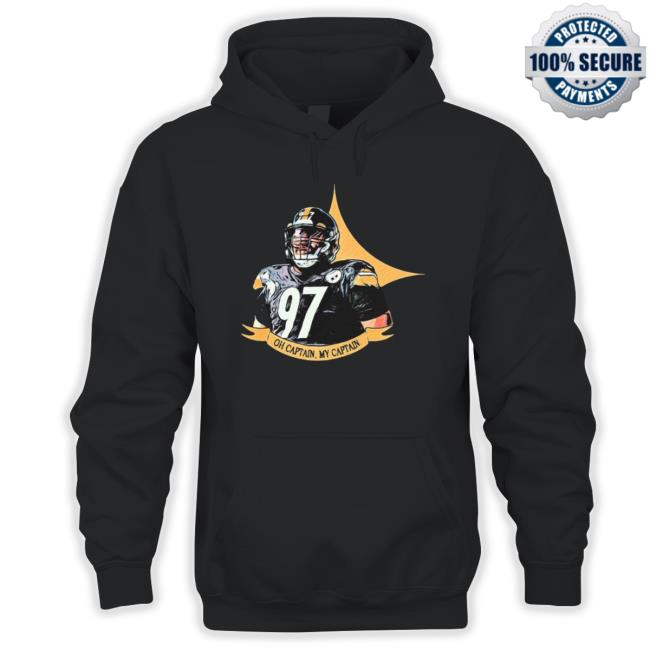 Pittsburgh Steelers Cameron Heyward Oh Captain, My Captain Hoodie
