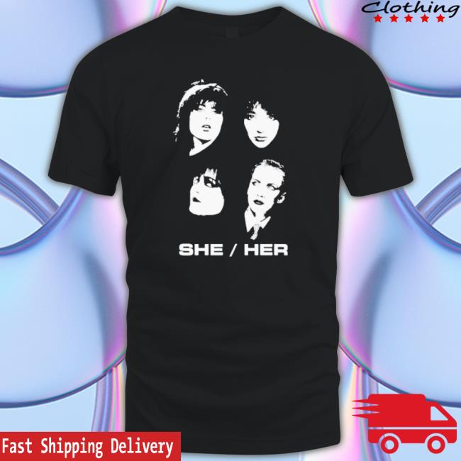 She Her Hers Band Portrait Tee Shirt