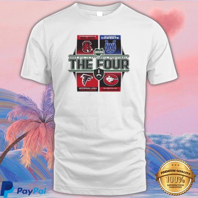 Steubenville Big Red Wyoming Cowboys Jefferson Area Falcons And Glenville Tarblooders 2022 Div Iv Football Semifinals The Four Shirts