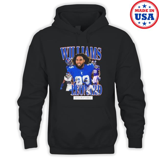 Williams Leonard New York Giants Dreamathon Sweatshirts